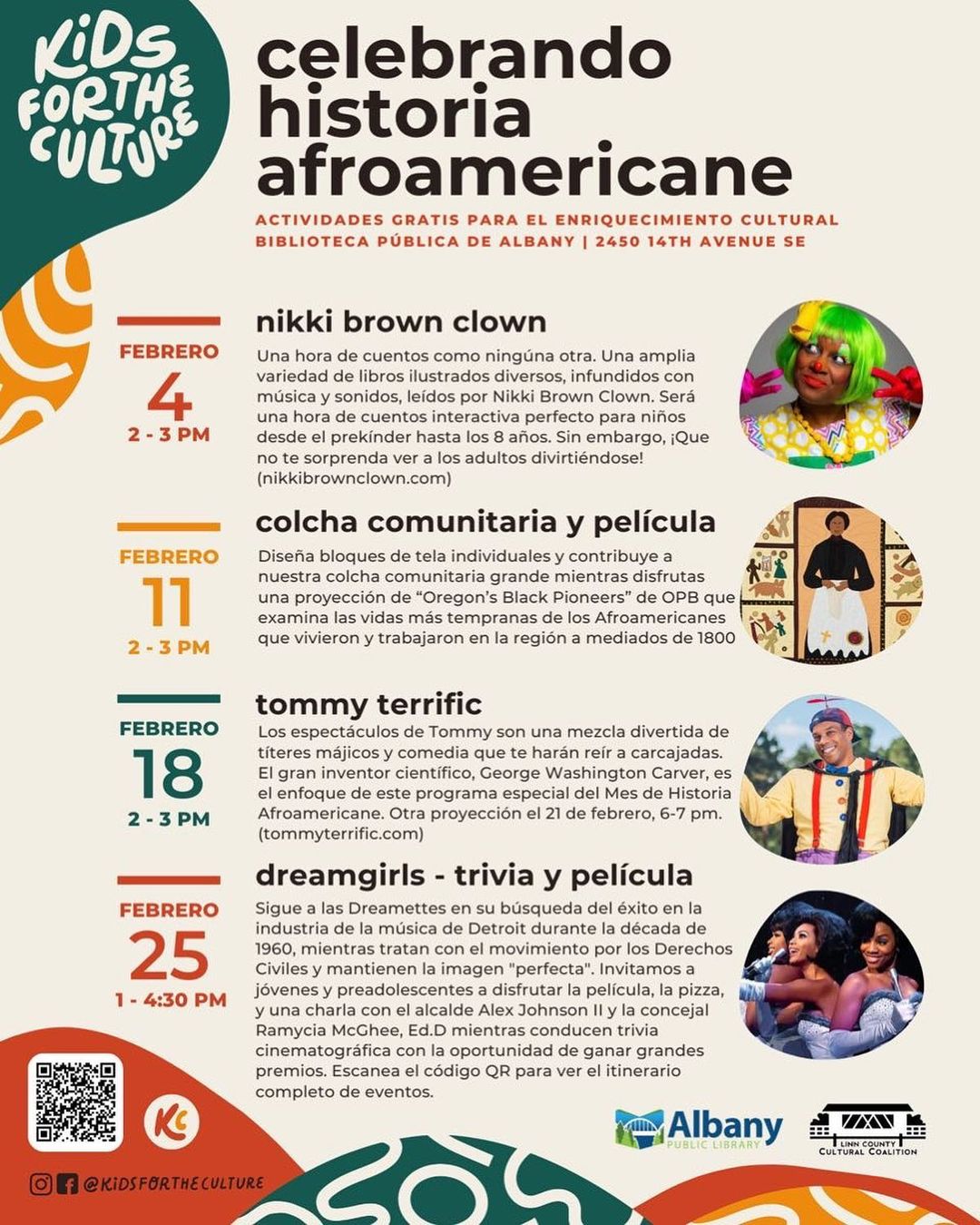 ¡Febrero es el mes de la Historia Afroamericana!