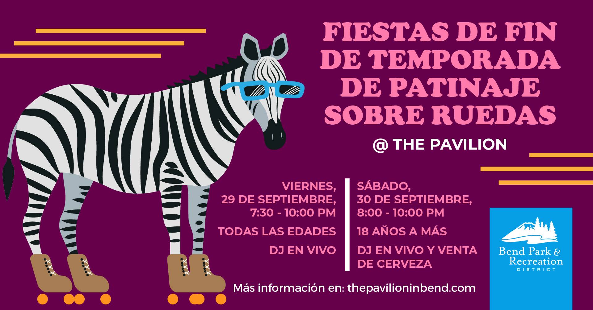 Fiesta de fin de temporada de patinaje sobre ruedas