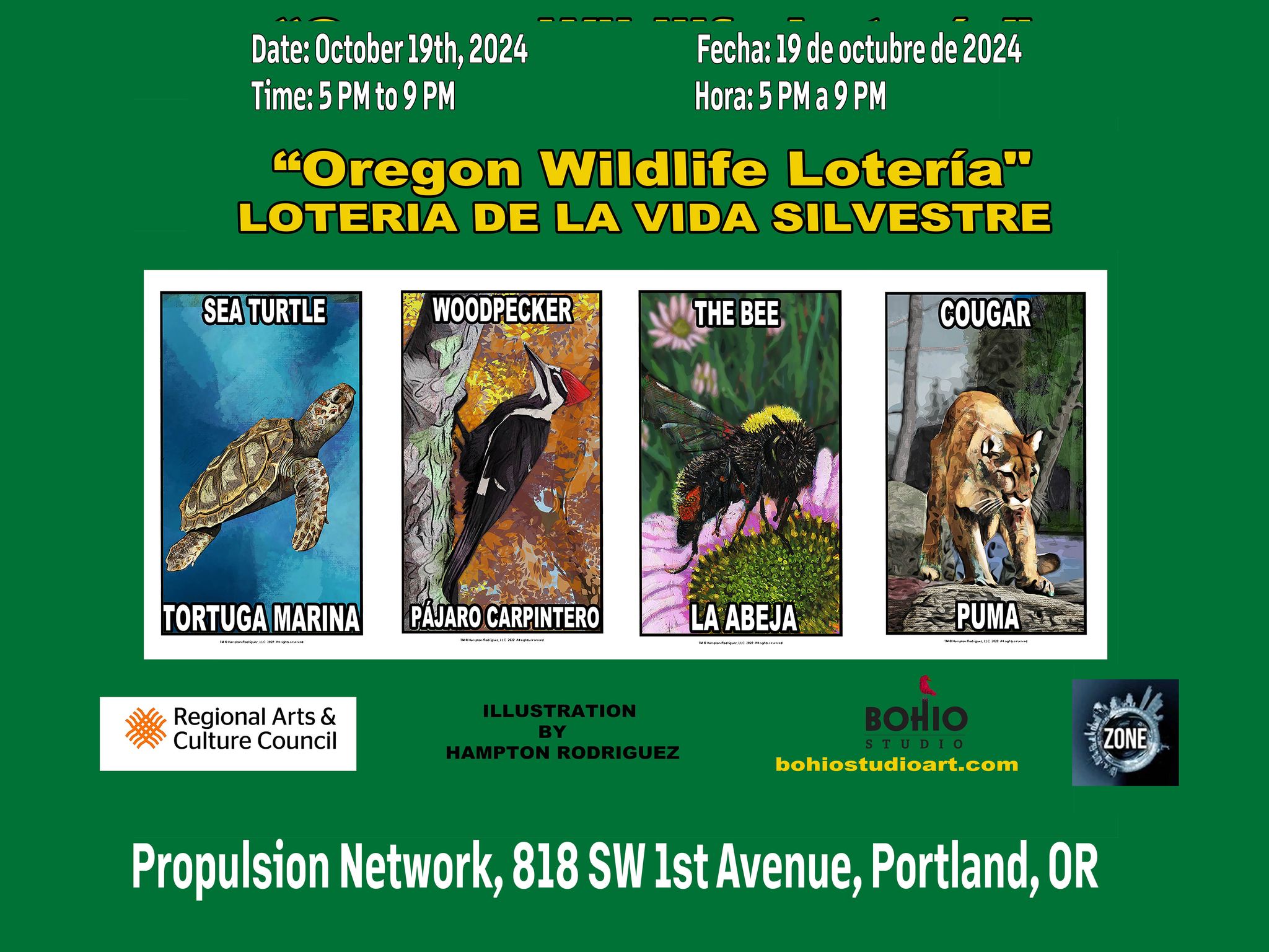 Portland | Lotería con Temática de Vida Silvestre
