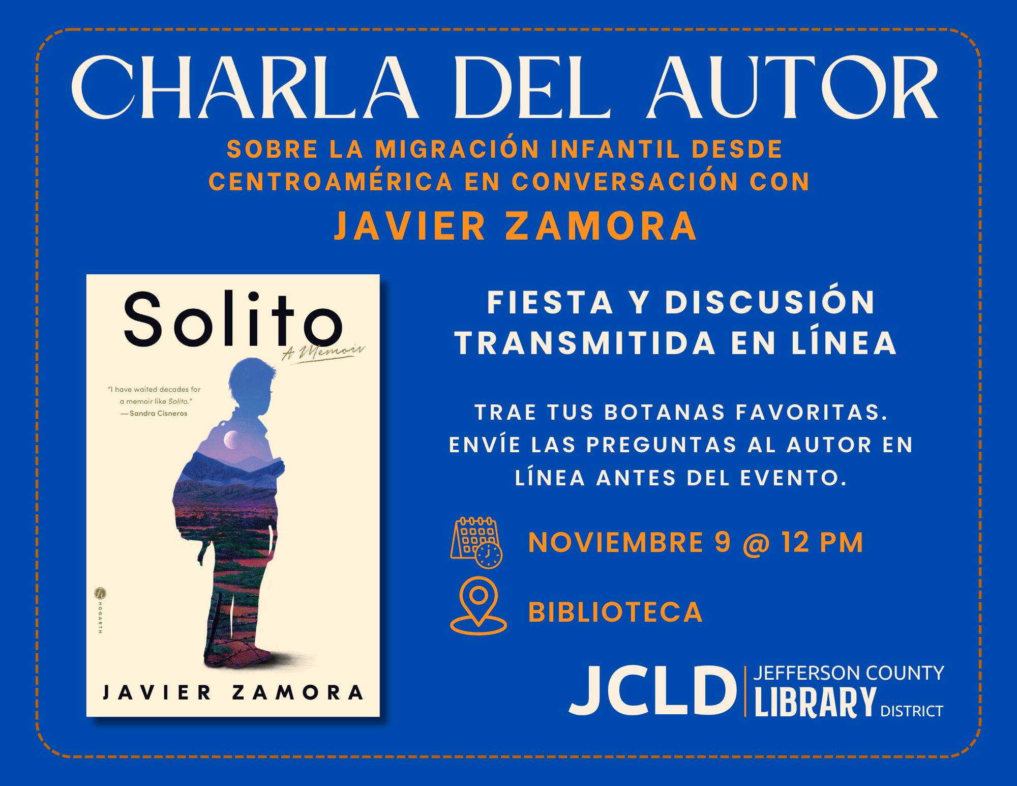 Madras | Solito- Charla del Autor