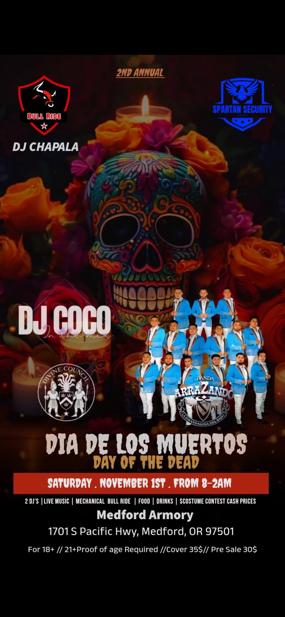 Medford |💀🎉 ¡El Sur de Oregón celebra el Día de los Muertos 2025! 🌺🎶