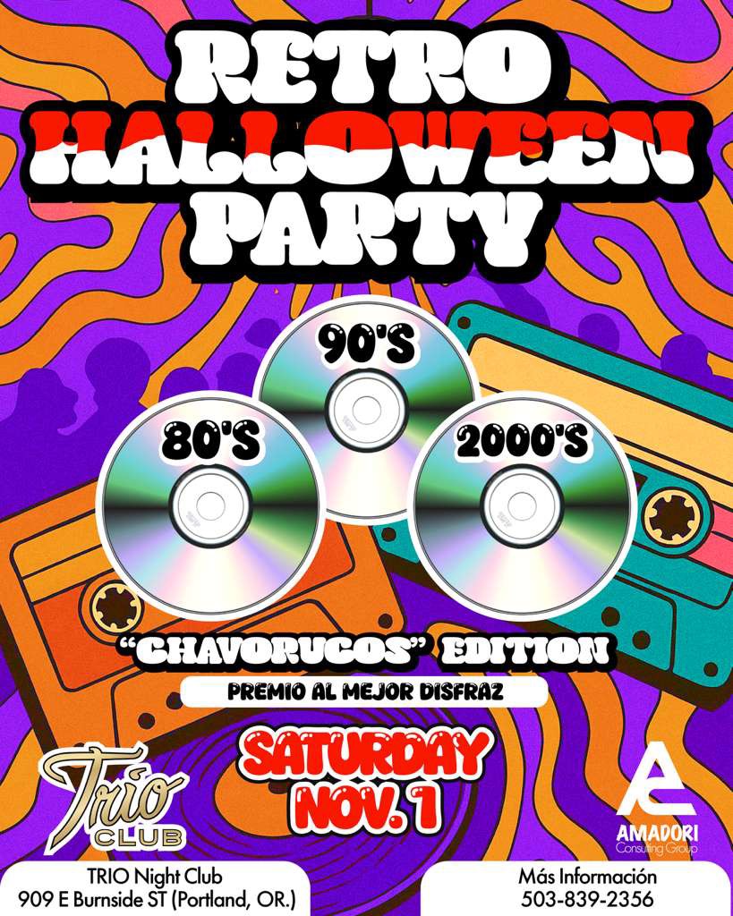 Portland | 🎃🕺 Halloween Retro Party – ¡Tres fiestas en una! 💃👻
