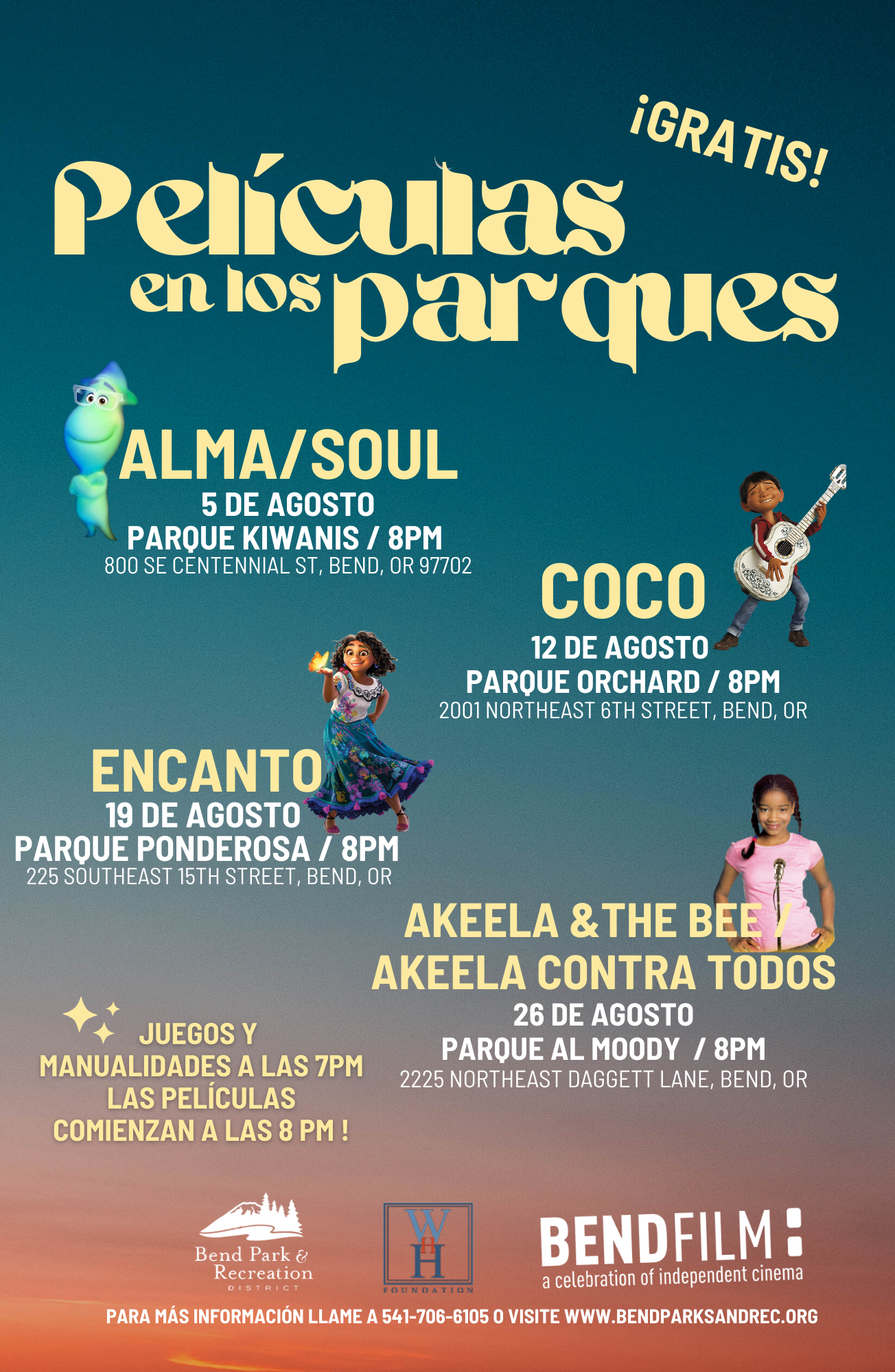 Peliculas en los Parques